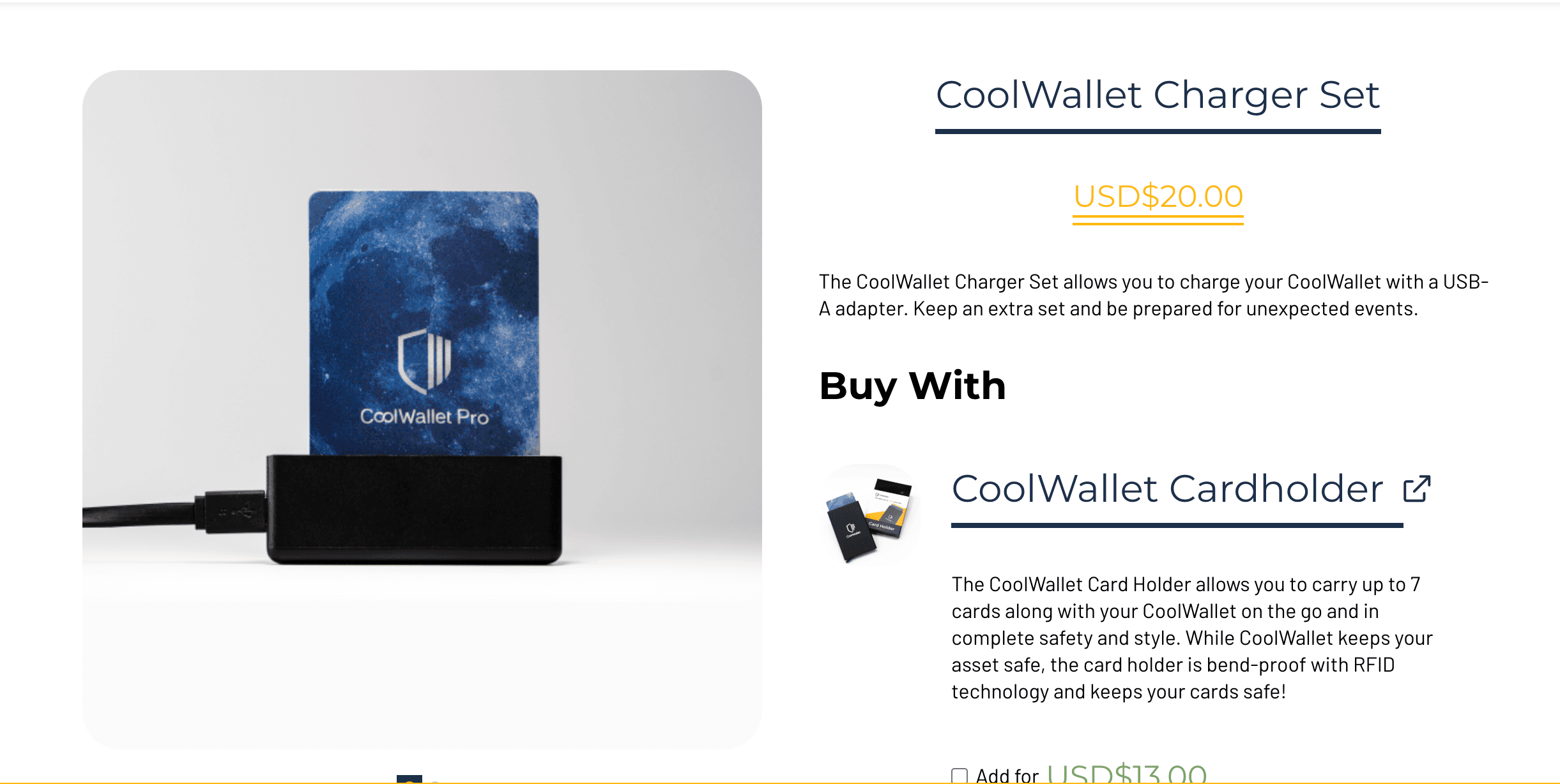 "Buy with" suggestions on a product page
