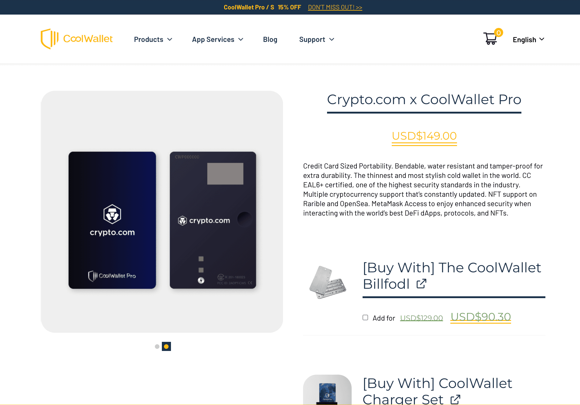 Co-branded card design with Crypto.com